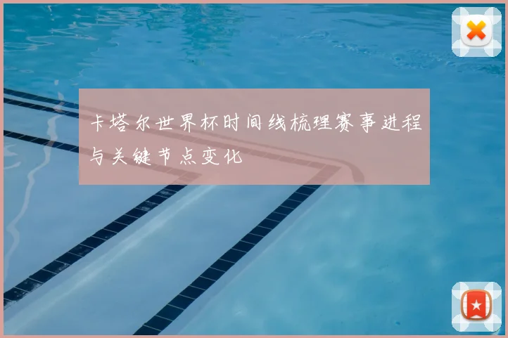卡塔尔世界杯时间线梳理赛事进程与关键节点变化