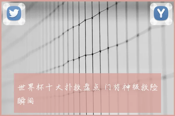 世界杯十大扑救盘点 门将神级救险瞬间